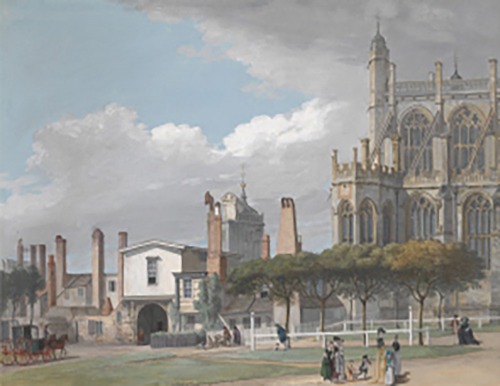 St. George&#039;s Chapel Windsor and the Entrance to 1765