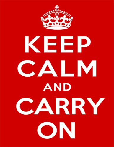 Keep calm and carry on _ Red