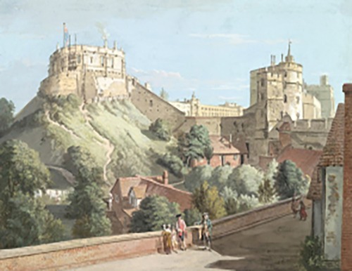 Windsor Castle -The Round Tower_Royal Court and (c. 1767)