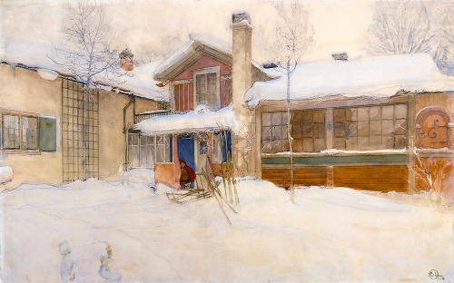 겨울의 시골집
