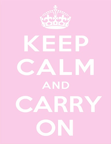 Keep calm and carry on _ Pink