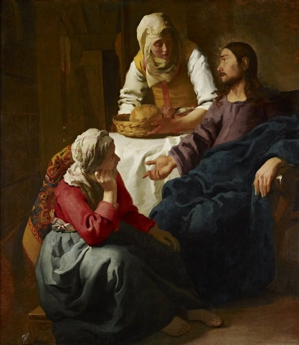마르다와 마리아의 집에 있는 그리스도