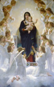 천사에 둘러싸인 성모 마리아