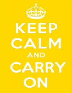 Keep calm and carry on _ Yellow