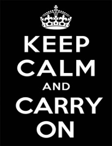 Keep calm and carry on _ Black